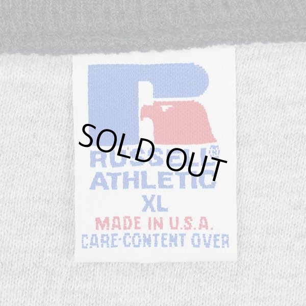 画像2: 90's RUSSELL ヘンリーネック スウェット "BLACK / MADE IN USA" (2)