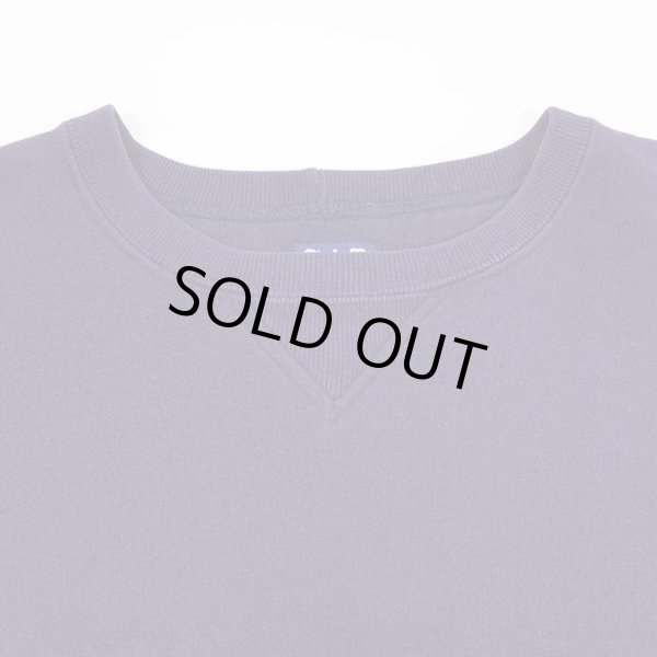 画像3: 90's OLD GAP 前V ブランクスウェット "FADE NAVY" (3)