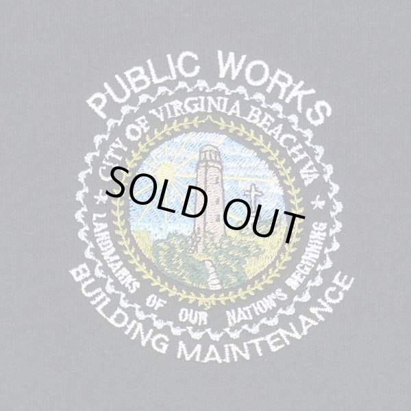 画像2: 00's PUBLIC WORKS ロゴ刺繍 スウェット "BLACK" (2)