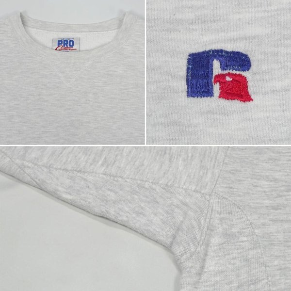 画像3: 90's RUSSELL リバースウィーブタイプ ブランクスウェット "PRO COTTON / MADE IN USA" (3)