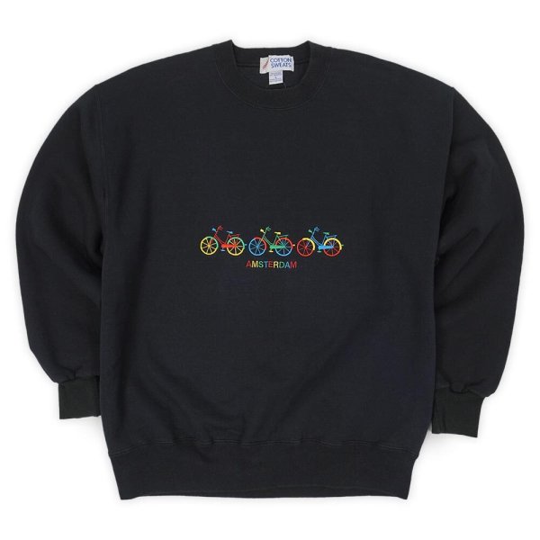 画像1: 90's AMSTERDAM スーベニアスウェット "MADE IN USA / JERZEES Body" (1)
