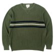 画像1: 90's Eddie Bauer 前V コットンニット "白タグ" (1)