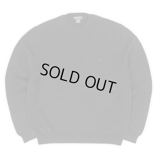 画像1: 00's Eddie Bauer コットンニット “BLACK” (1)