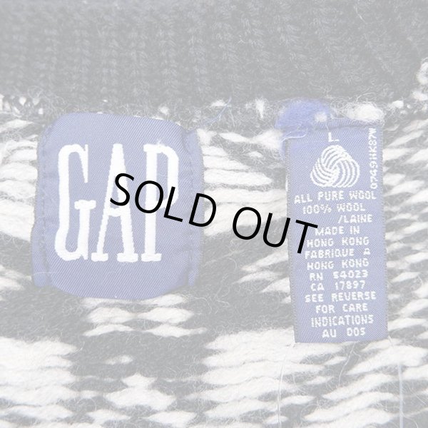 画像3: 90's OLD GAP 総柄 ウールニット (3)