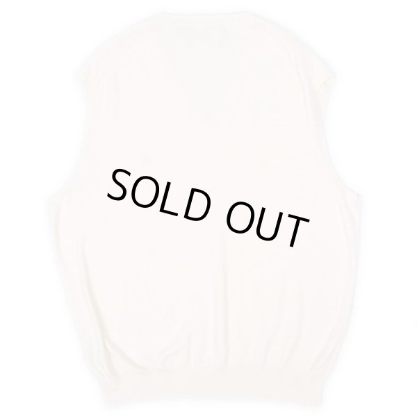 画像2: 00's Polo Ralph Lauren Vネック コットンニットベスト (2)