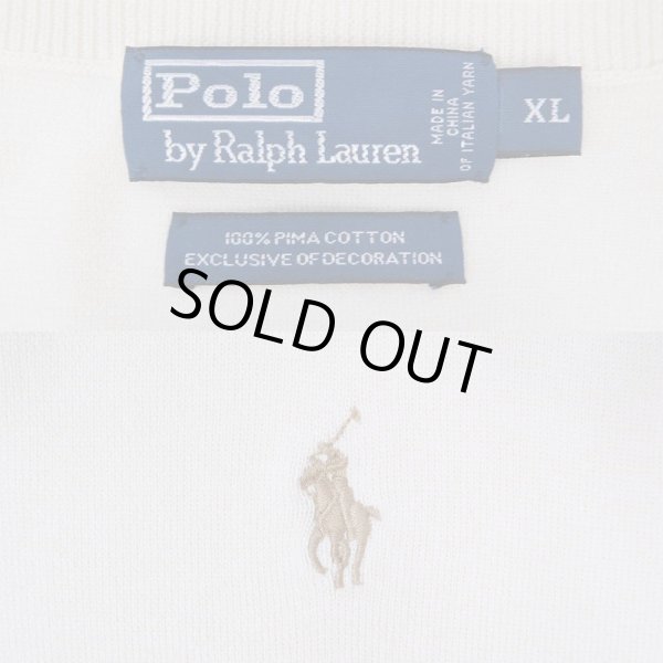 画像3: 00's Polo Ralph Lauren Vネック コットンニットベスト (3)