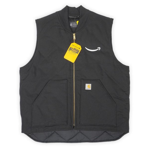 画像1: 00's Carhartt × Amazon ダックベスト "DEADSTOCK / BLACK" (1)
