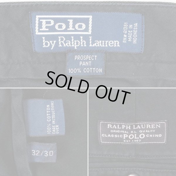 画像3: 90's Polo Ralph Lauren チノトラウザー "PROSPECT PANT / BLACK / W32 L30" (3)