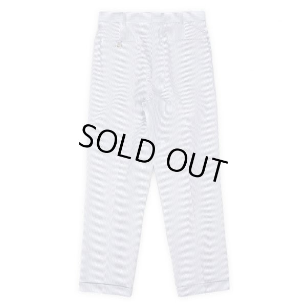 画像2: 90's LANDS' END 2タック シアサッカートラウザー "DEADSTOCK / MADE IN USA" (2)