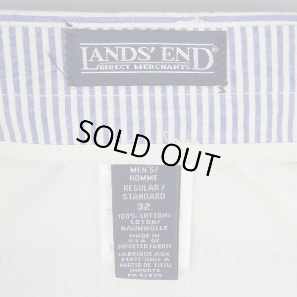 画像3: 90's LANDS' END 2タック シアサッカートラウザー "DEADSTOCK / MADE IN USA" (3)
