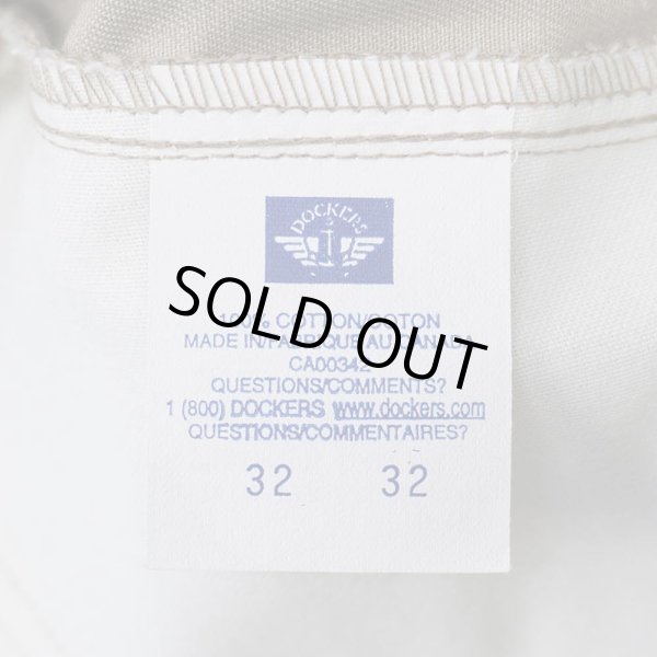 画像4: 00's DOCKERS 2タック チノトラウザー "DEADSTOCK / BEIGH / W32 L32" (4)