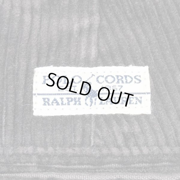 画像3: 90's Polo Ralph Lauren 2タック 太畝コーデュロイトラウザー "Dark Brown / ANDREW PANT" (3)