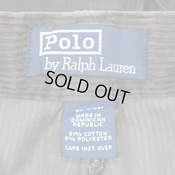 画像4: 90's Polo Ralph Lauren 2タック 太畝コーデュロイトラウザー "Dark Brown / ANDREW PANT" (4)