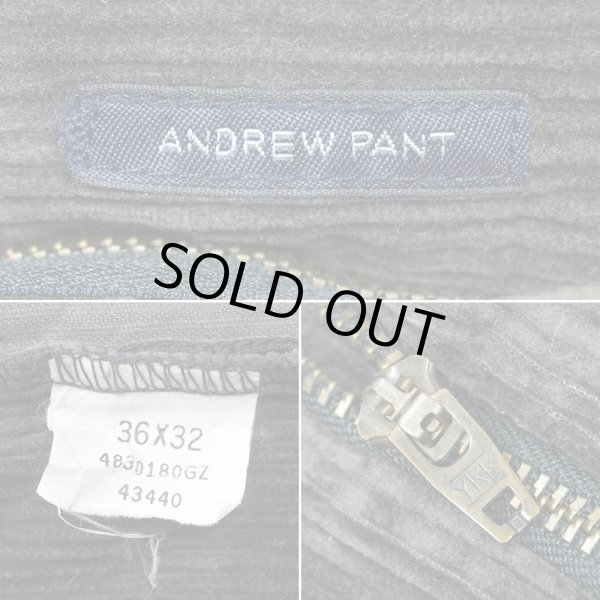 画像5: 90's Polo Ralph Lauren 2タック 太畝コーデュロイトラウザー "Dark Brown / ANDREW PANT" (5)