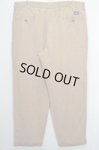 画像2: 90's DOCKERS 2タック リネントラウザー (2)