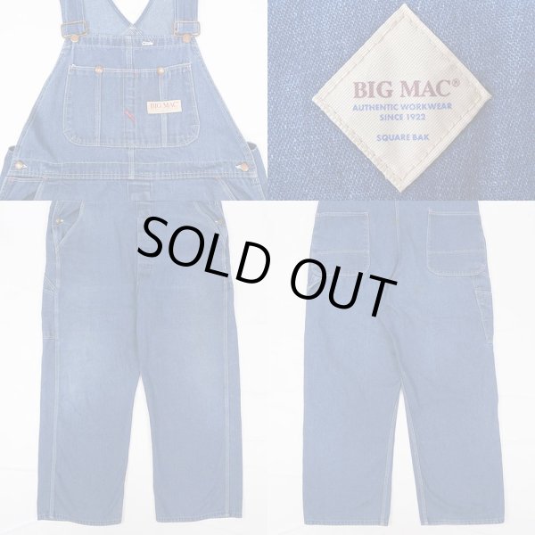 画像2: 90's BIG MAC デニムオーバーオール "W42 L30" (2)