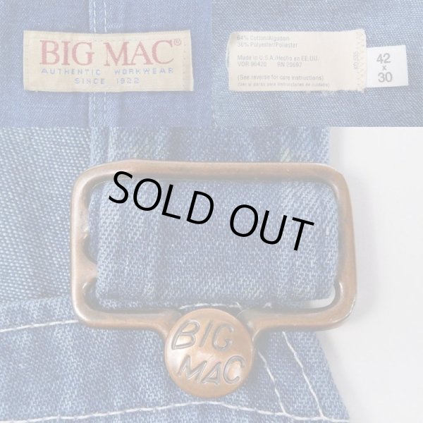 画像3: 90's BIG MAC デニムオーバーオール "W42 L30" (3)