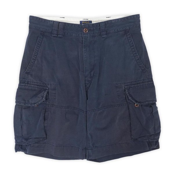 画像1: 00's Polo Ralph Lauren 6ポケット カーゴショーツ "NAVY / W34" (1)