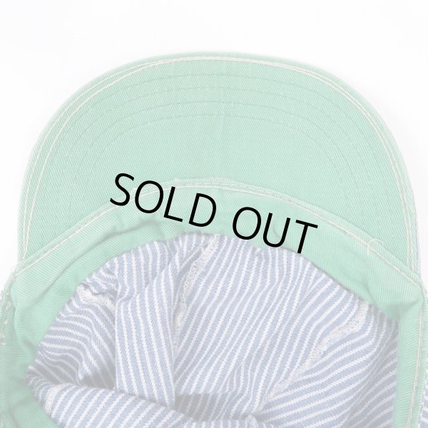 画像4: Late 60's Lee ヒッコリーストライプ柄 ワークキャップ “MADE IN USA / 6パネル型” (4)