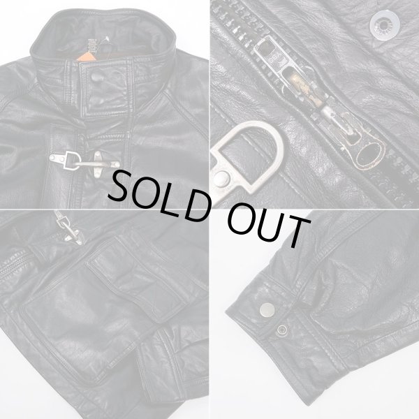 画像4: 80-90's GLOBAL IDENTITY レザーファイヤーマンコート (4)