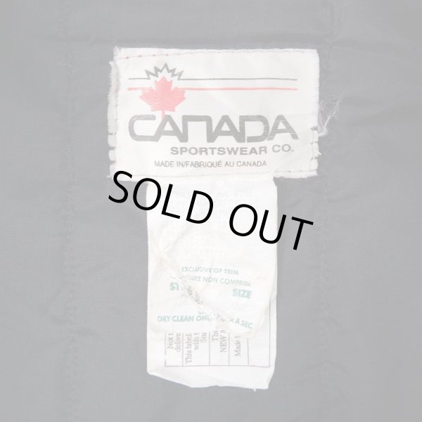 画像3: 80-90's CANADA SPORTS WEAR レザー切り替えスタジャン "ALL BLACK" (3)