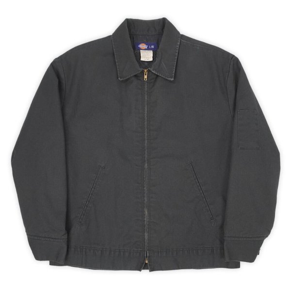 画像1: Early 00's Dickies キルティングライナー アイゼンハワージャケット "FADE BLACK" (1)