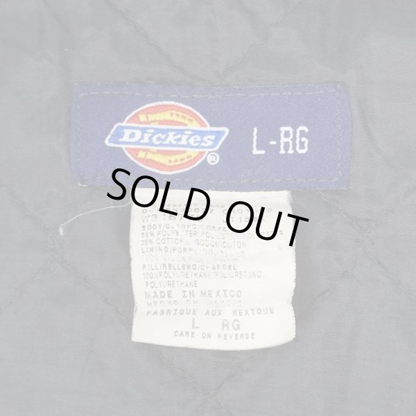 画像2: Early 00's Dickies キルティングライナー アイゼンハワージャケット "FADE BLACK" (2)
