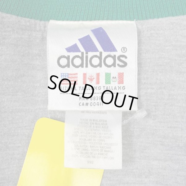 画像2: 90's adidas ナイロンプルオーバー "GREEN" (2)