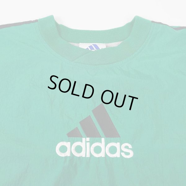 画像3: 90's adidas ナイロンプルオーバー "GREEN" (3)