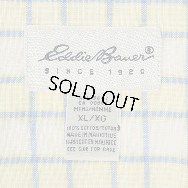 画像2: 90's Eddie Bauer レギュラーカラー ボックスシャツ (2)