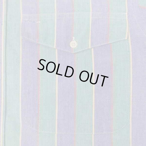 画像4: 90's Arrow マルチストライプ柄 ボタンダウンシャツ "MADE IN USA" (4)