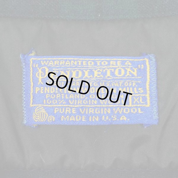 画像2: 70's Pendleton オープンカラー ウールシャツ "Black Watch" (2)