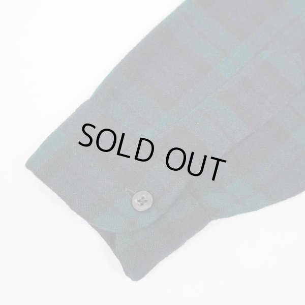 画像4: 70's Pendleton オープンカラー ウールシャツ "Black Watch" (4)