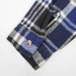 画像5: 90's FIVE BROTHER ヘビーネルシャツ "MADE IN USA / BLUE×BLACK Plaid" (5)