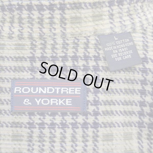 画像2: 90's ROUNDTREE & YORKE 太畝コーデュロイ ワークシャツ (2)