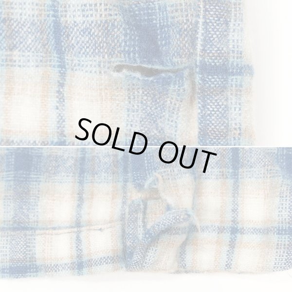 画像5: 00's Pendleton オープンカラー ウールシャツ "Ombre Plaid" (5)