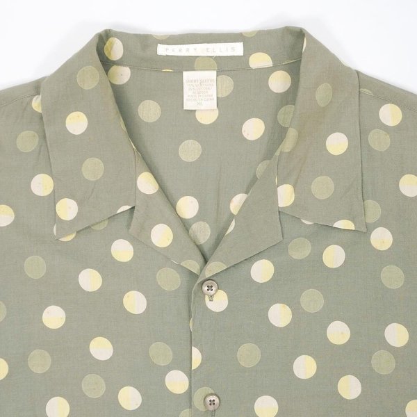 画像3: 90's PERRY ELLIS S/S オープンカラーシャツ "SILK × COTTON" (3)