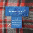 画像2: 90's TOWNCRAFT フランネル ボタンダウンシャツ "Red×Black Plaid / DEADSTOCK" (2)