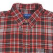 画像3: 90's TOWNCRAFT フランネル ボタンダウンシャツ "Red×Black Plaid / DEADSTOCK" (3)