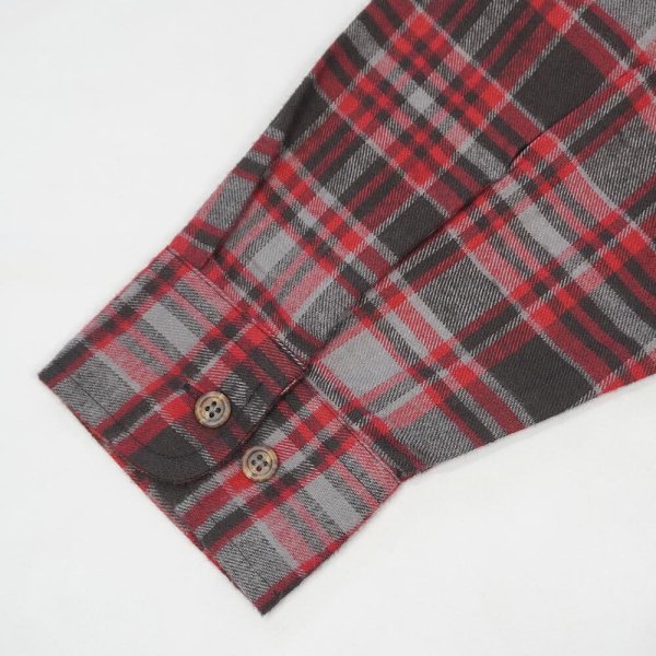 画像4: 90's TOWNCRAFT フランネル ボタンダウンシャツ "Red×Black Plaid / DEADSTOCK" (4)
