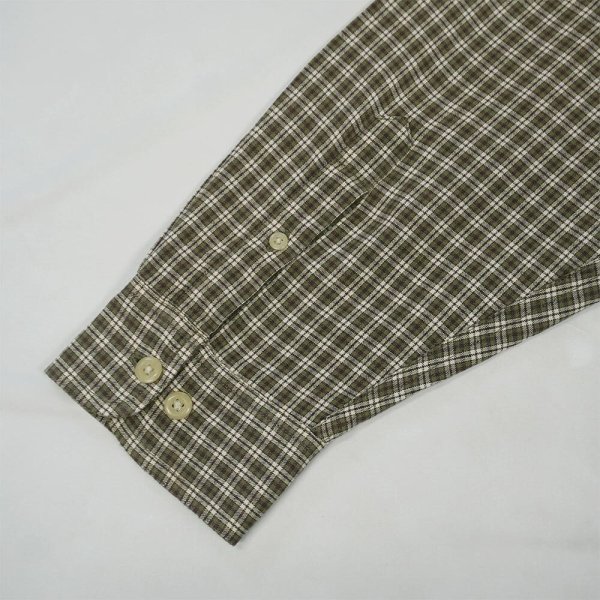 画像4: 90's KHAKI'S by ARROW ボタンダウンシャツ "Olive Plaid / BIG OXFORD" (4)