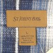 画像2: Late 90's ST JOHN'S BAY ヘビーネルシャツ "Navy Ombre Plaid" (2)