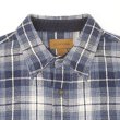 画像3: Late 90's ST JOHN'S BAY ヘビーネルシャツ "Navy Ombre Plaid" (3)