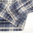 画像4: Late 90's ST JOHN'S BAY ヘビーネルシャツ "Navy Ombre Plaid" (4)