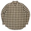 画像1: Early 00's Eddie Bauer コットンワークシャツ "Ombre Plaid" (1)