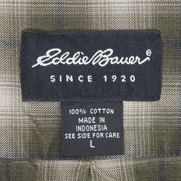 画像2: Early 00's Eddie Bauer コットンワークシャツ "Ombre Plaid" (2)