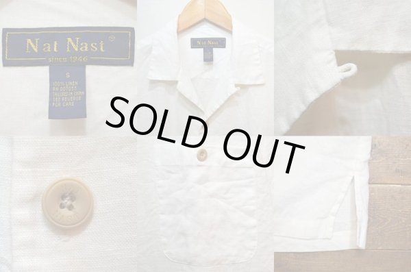 画像3: 90-00's Nat Nast S/S オープンカラーシャツ “リネン素材” (3)