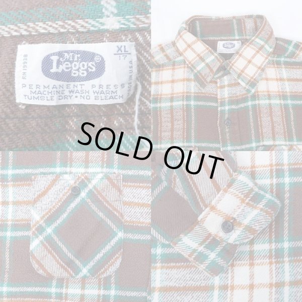 画像3: 80's Mr.Leggs ヘビーネルシャツ "MADE IN USA" (3)