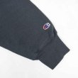 画像4: 00's Champion リバースウィーブスウェット "BLACK / 企業ロゴ刺繍" (4)