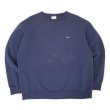 画像1: 00's NIKE ロゴ刺繍 スウェット "FADE NAVY" (1)